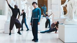 The Louvre museum celebrates the Olympics by hosting fitness classes
