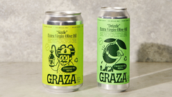 Graza innovates olive oil packaging with beer can refills