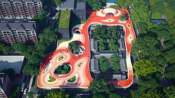 MAD elevates social housing with a floating park